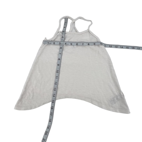 Old Navy  White Criss Cross Back Braided Spaghetti Strap Tank Top Size 5 Girl’s - Picture 4 of 5